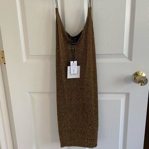 Gold Mini Dress